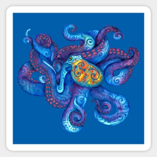 Swirly Octopus Sticker